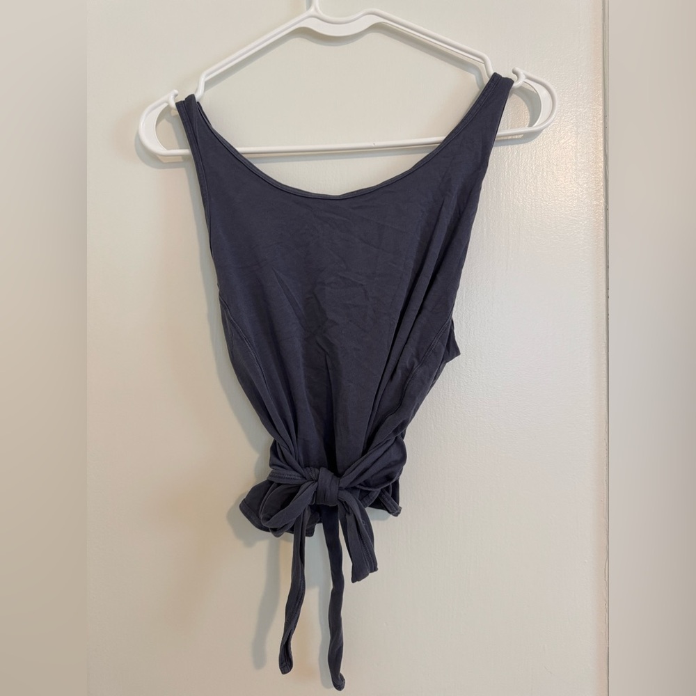Dark Gray/ charcoal colored lululemon tie tank top